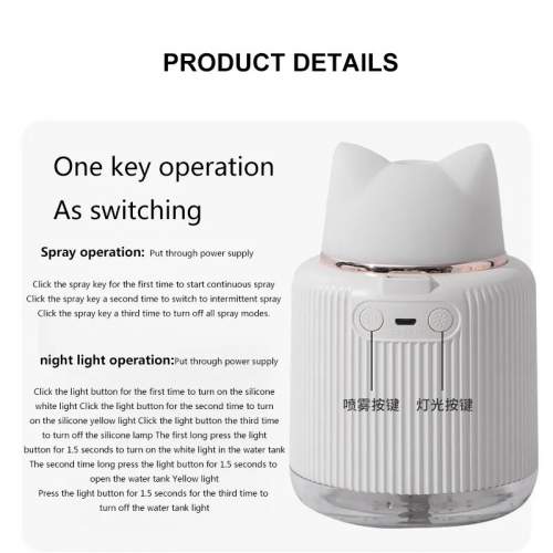 Увлажнитель Воздуха PET LAMP КОТИК 300 мл оптом