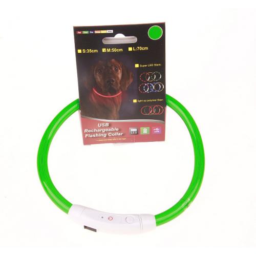 Светящийся ошейник USB Rechargeable Flashing Collar оптом