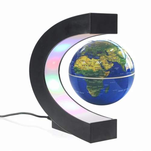 LED Ночник Magnetic levitation globes с RGB подсветкой, оригинальный дизайн диаметр глобуса 10 см оптом