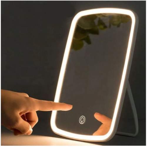 Зеркало для макияжа со светодиодной подсветкой и сенсорным экраном Tri-color LED Makeup Mirror оптом