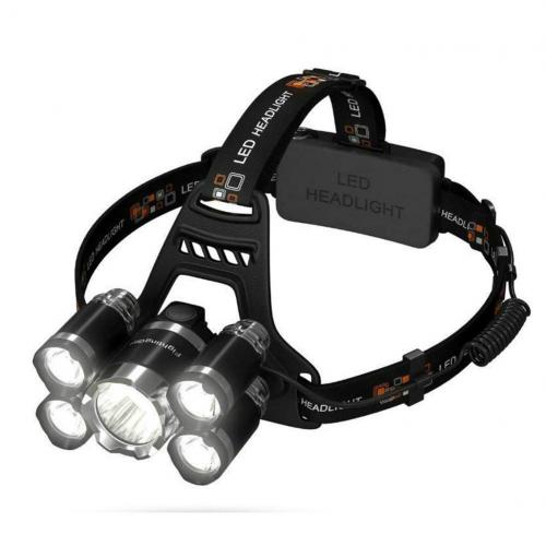 Налобный фонарь High power Headlamp 5*Cree T6 оптом