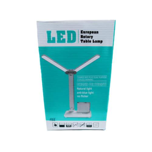 LED-лампа настольная двойная European Table Lamp с беспроводной зарядкой для офиса оптом